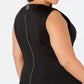 Vestido Calvin Klein Plus MIDI Fit &amp; Flare Feminino Preto Tamanho 16W