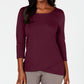 Karen Scott Top Tulip Hem Feminino Vermelho Tamanho Médio