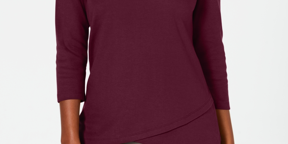 Karen Scott Top Tulip Hem Feminino Vermelho Tamanho Médio