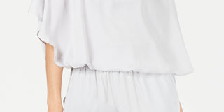 Blusa Alfani Feminina com Bainha Bolha Cinza, Tamanho Médio