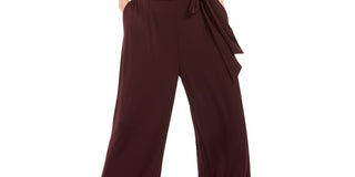 Macacão Alfani Feminino com Babados Vermelho Tamanho Pequeno XL