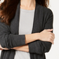 Cardigan longo com costura térmica feminino Style &amp; Co, cinza, tamanho extragrande