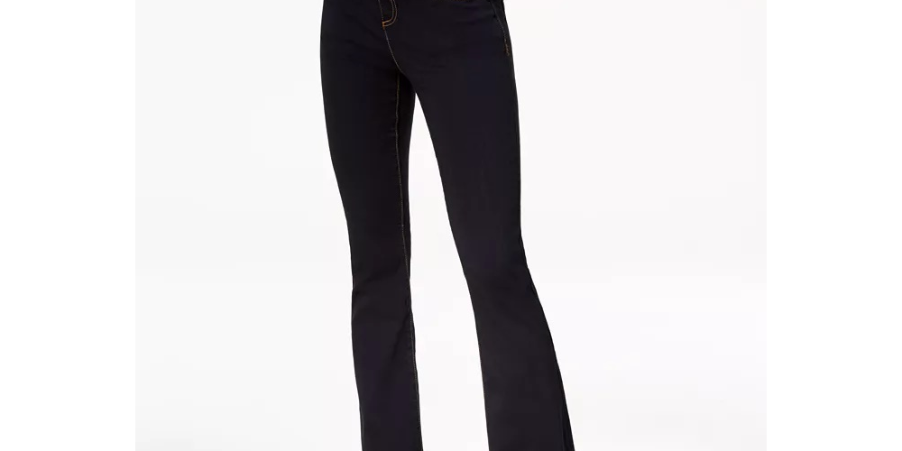 Calça jeans feminina Incfinity Bootcut Curvy Fit da INC International Concepts, preta, tamanho 2