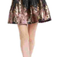 Vestido feminino Vince Camuto com corte metálico e flare, rosa, tamanho 14