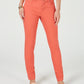 Calça jeans skinny feminina Charter Club Bristol, laranja, tamanho 8