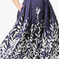 Vestido longo estampado plus size da Morgan &amp; Co para mulheres, azul, tamanho 16W