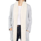 Cardigan feminino estilo &amp; co com acabamento em sherpa e frente aberta, branco, tamanho GG