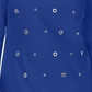 Karen Scott Top Feminino de Algodão com Ilhós Azul Tamanho X-S