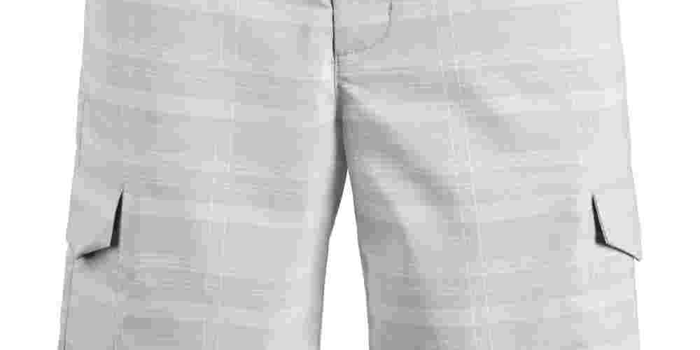 Shorts masculinos Attack Life Active Stretch Tartan Plaid Classic Fit Cinza Tamanho 38