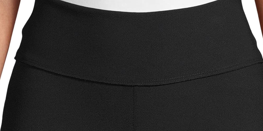 Calça feminina Anne Klein preta tamanho XL