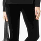 Leggings casuais de veludo femininas INC International Concepts, pretas, tamanho 4