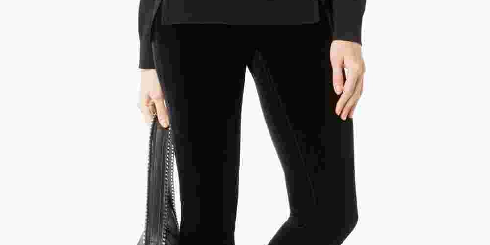 Leggings casuais de veludo femininas INC International Concepts, pretas, tamanho 4