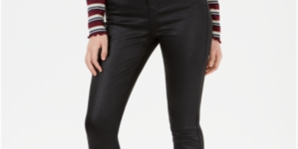 Calça jeans skinny feminina rosa celebridade, preta, tamanho 5