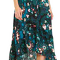 Vestido feminino INC International Concepts com manga bufante e decote alto, preto, tamanho 12