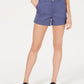 Shorts skinny feminino Maison Jules, azul, tamanho 8