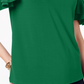Blusa feminina com mangas franzidas INC International Concepts, verde, tamanho pequeno P