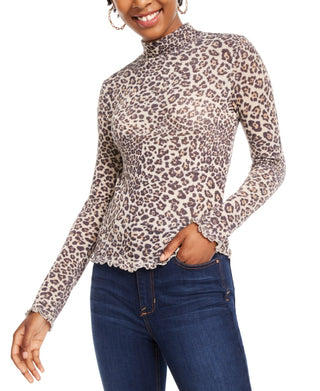 Top estampado com detalhes em alface Planet Gold Junior, bege, tamanho extragrande