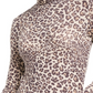 Top estampado com detalhes em alface Planet Gold Junior, bege, tamanho extragrande