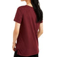 Camiseta Love Tribe Junior's Grateful Thankful Blessed Vermelha Tamanho P