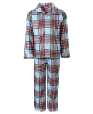 Pijama Família Feminino Combinando Infantil Conjunto de Pijama Família Azul Tamanho 6-7