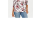 Karen Scott Blusa Feminina Estampada Decote Redondo Rosa Tamanho P