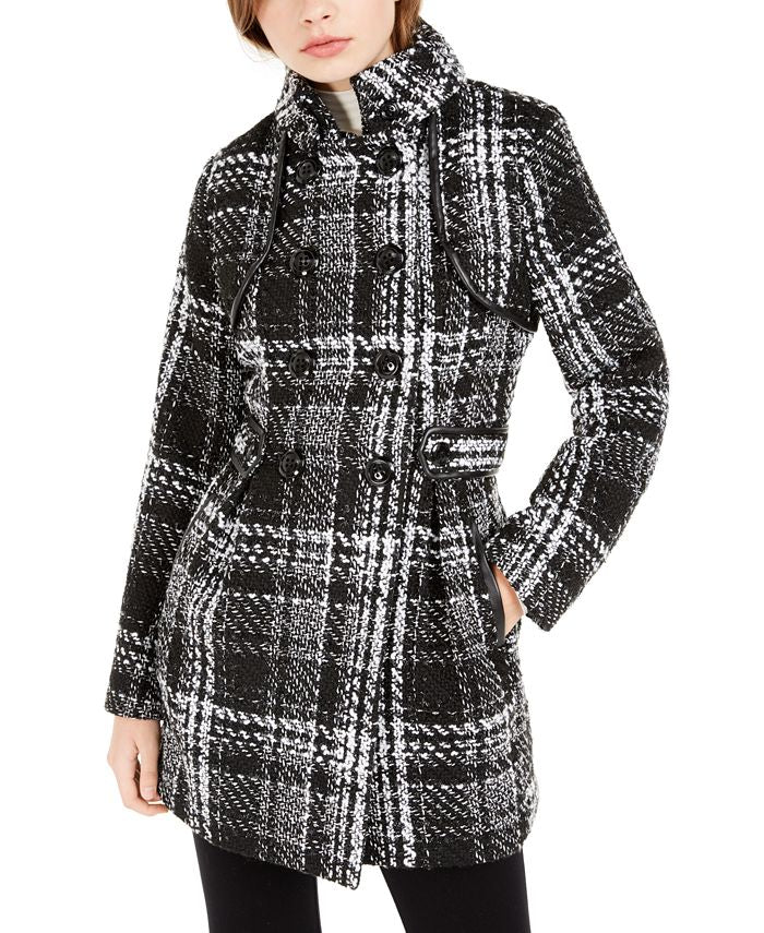 Casaco BCX Junior's Double Breasted Preto Tamanho L