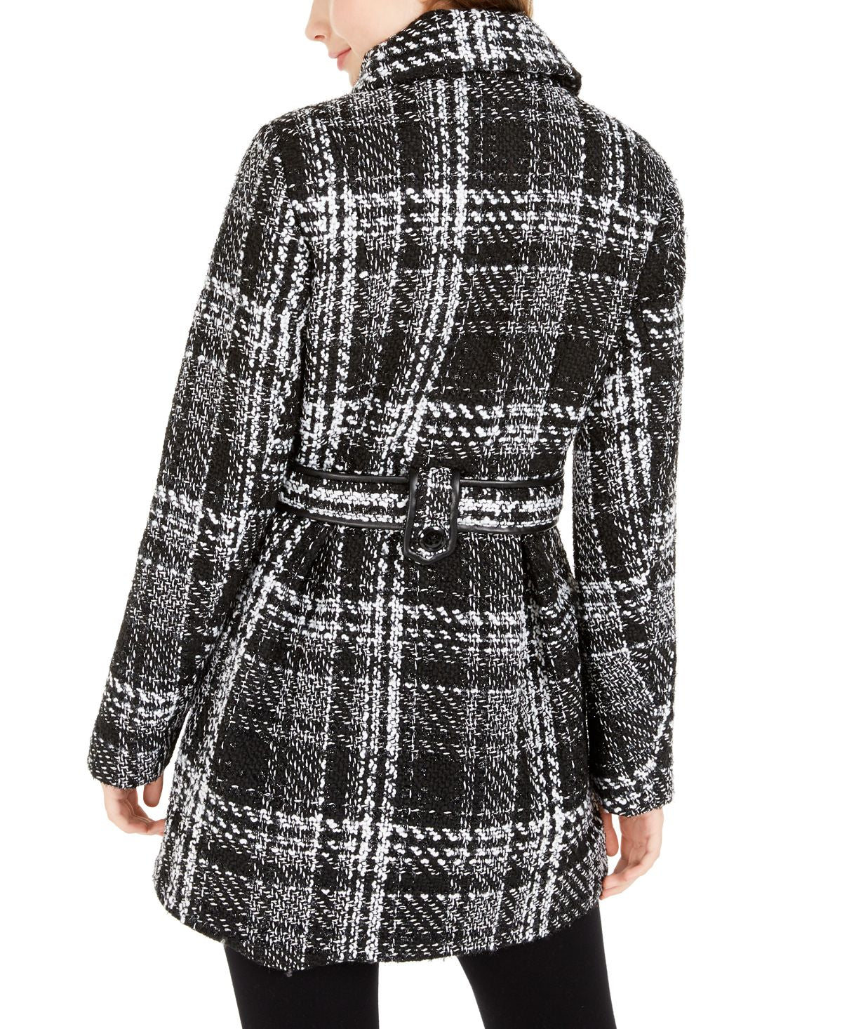 Casaco BCX Junior's Double Breasted Preto Tamanho L