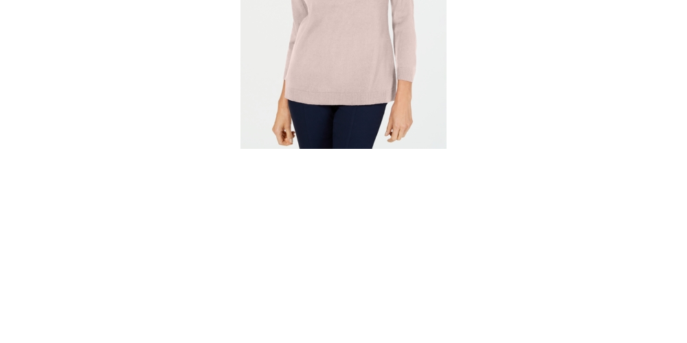 Karen Scott Suéter Feminino Gola V Rosa Tamanho Grande