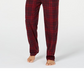 Conjunto de pijama de lã xadrez masculino Club Room, roxo, tamanho XX-G