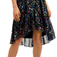 Vestido estilo envelope com estampa floral Calvin Klein feminino, azul, tamanho 0 pequeno
