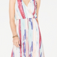 Vestido longo feminino arco-íris INC International Concepts, branco, tamanho pequeno G