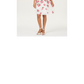 Vestido feminino Charter Club com ajuste evasê e renda, branco, tamanho P
