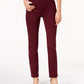 Jeans feminino slim com controle de barriga estilo &amp; co., vermelho, tamanho 16x3