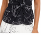 Blusa feminina Alfani com frente torcida, azul, tamanho M