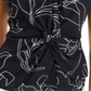 Blusa feminina Alfani com frente torcida, azul, tamanho M
