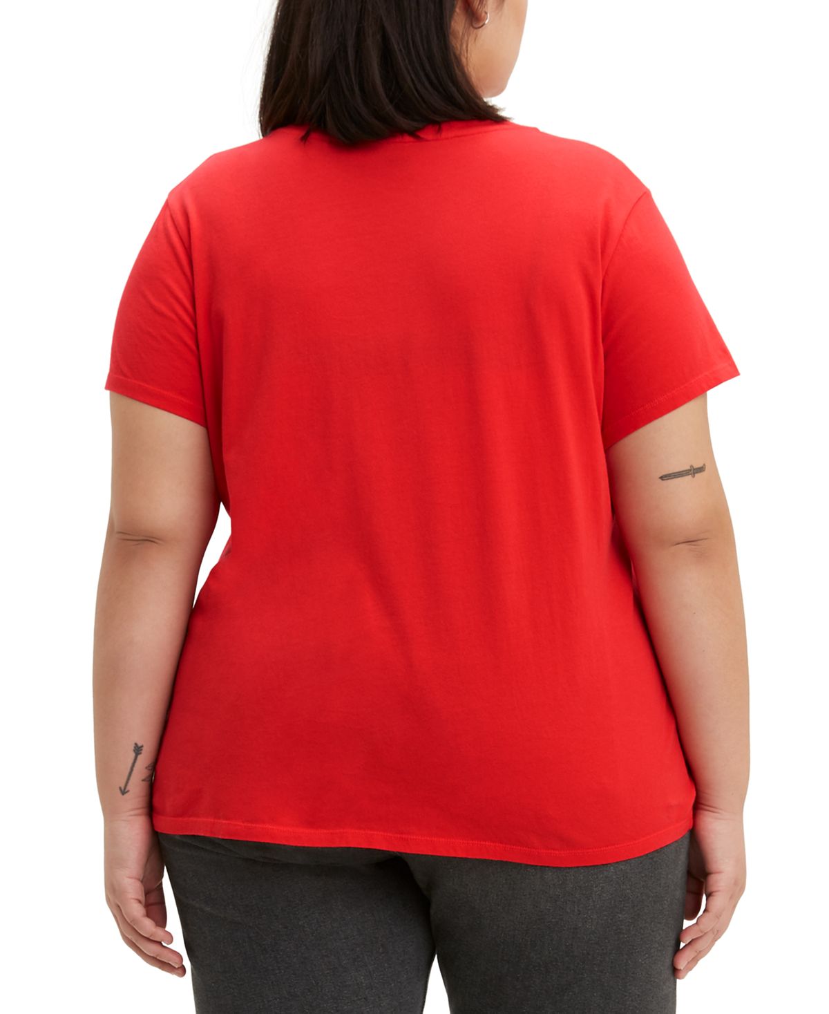 Camiseta Levi's Feminina Logo Vermelha Tamanho 2X