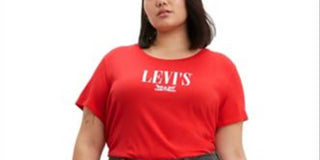Levi's Women's Logo Tee Red Size 2X