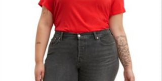 Levi's Women's Logo Tee Red Size 2X