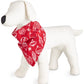 Pijama Família com Estampa de Enfeite Combinando, Bandana para Animais de Estimação, Vermelho, Tamanho P
