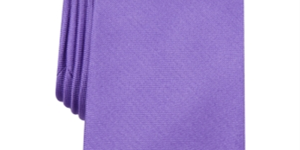 Gravata Masculina Club Room One Fairway Sólida Skinny Slim Roxa Tamanho Único