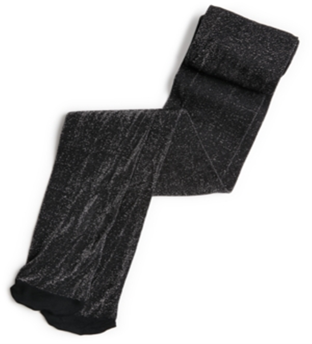 Meia-calça feminina Lurex Shine da INC International Concepts, preta, tamanho XX-S