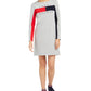 Vestido Camiseta Tommy Hilfiger Mini Logo Feminino Cinza Tamanho XS