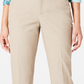 Calça feminina Charter Club Slim Leg Ankle, bege, tamanho 14 Petite