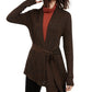 Cardigan metálico feminino INC International Concepts marrom tamanho X-Large