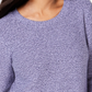 Karen Scott Suéter Feminino de Algodão Marmorizado Roxo Tamanho XS