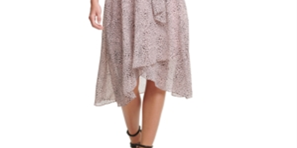 Vestido envelope falso feminino DKNY rosa tamanho 12