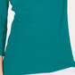 Karen Scott Blusa Feminina de Algodão com Decote Redondo Azul Tamanho Pequeno Médio