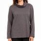 Karen Scott Sport Top Feminino Gola Redonda Cinza Escuro Tamanho Médio