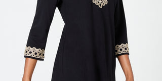 Túnica texturizada feminina Charter Club com manga 3/4, branca, tamanho pequeno G