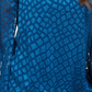 Blusa feminina Alfani com estampa de pele de cobra e bolhas, tamanho azul - Petite G